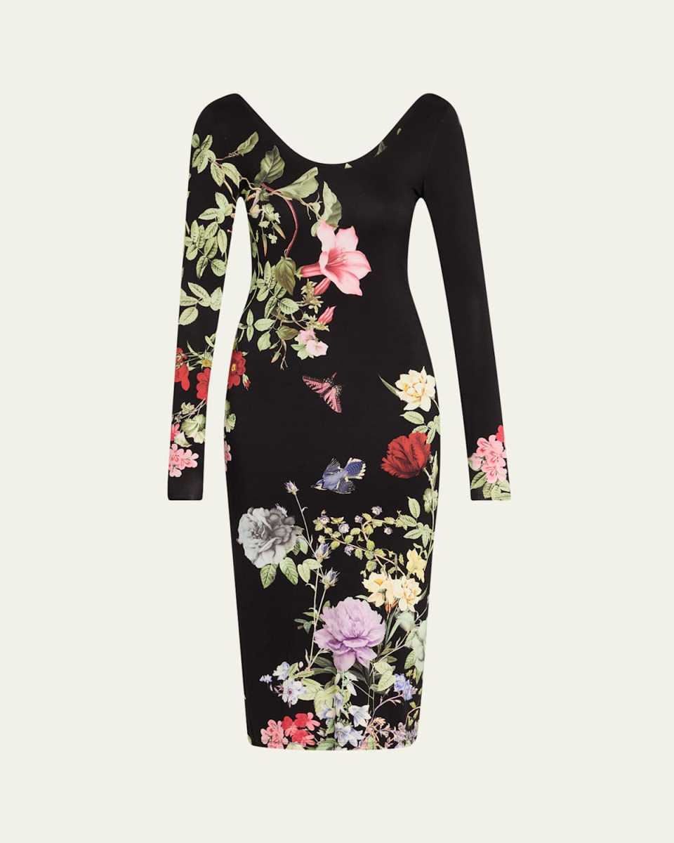Delora Scoop-Neck Ankle Dress